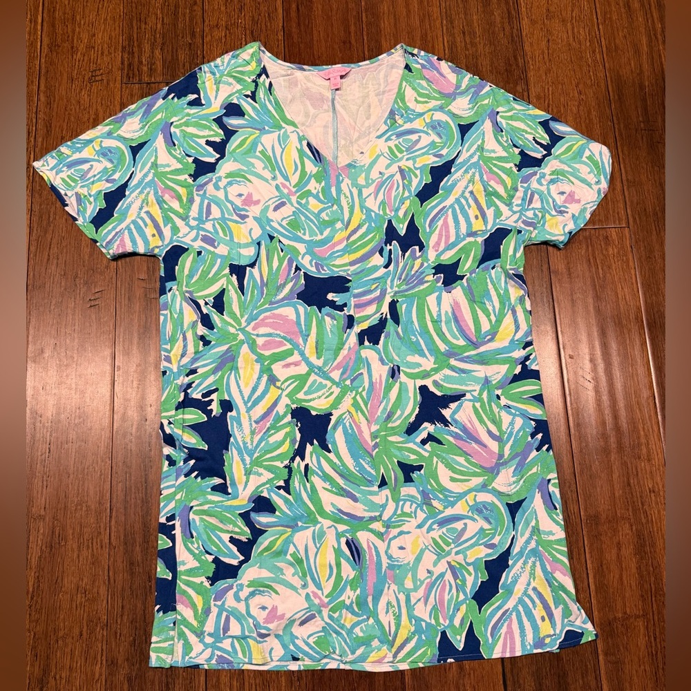 Lilly Pulitzer Colorful Leaf Print Dress